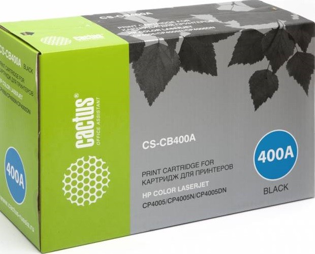 Картридж лазерный Cactus CB400A (CS-CB400A) для принтеров HP Color LaserJet CP4005 черный 7500 страниц