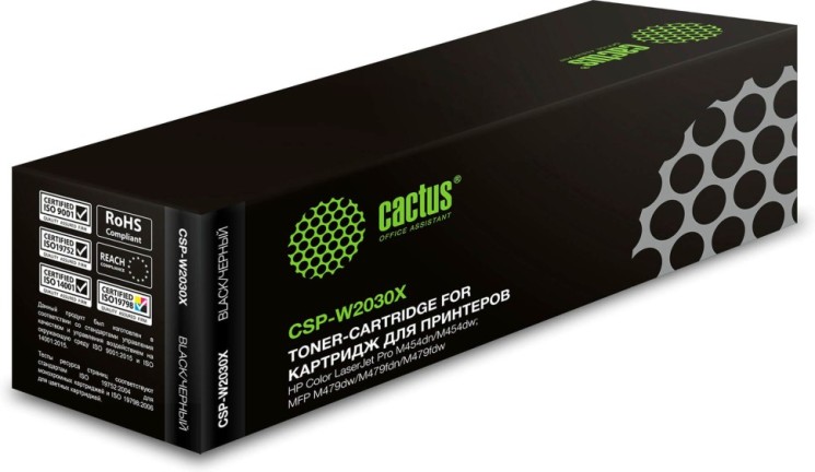 Картридж Cactus W2030X 415X (CSP-W2030X) Black для HP Color LaserJet M454/ M479 MFP, чёрный, увеличенный, 7500 стр.