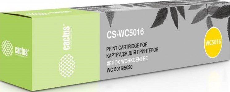 Картридж лазерный Cactus 106R01277 (CS-WC5016) для принтеров Xerox WorkCentre 5016/ 5020 черный