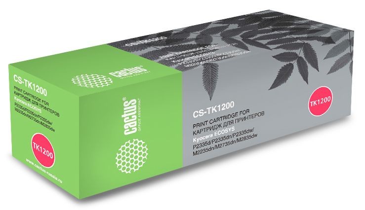 Картридж лазерный Cactus CS-TK1200 черный (3000стр.) для Kyocera Ecosys P2335d/P2335dn/P2335dw