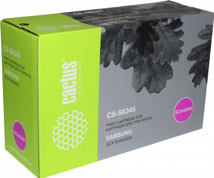 Картридж лазерный Cactus S6345 (CS-S6345) для принтеров Samsung SCX 6345/ 6355 черный 20000 страниц