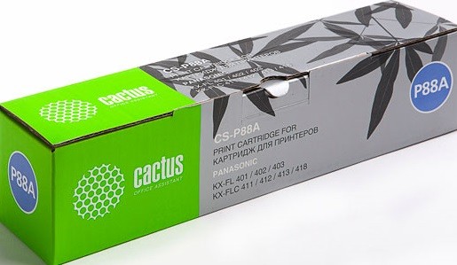 Картридж лазерный Cactus P88A (CS-P88A) для принтеров Panasonic KX-FAT88A7/ FL401/ 402/ 403/ 423 FLC411/ 412/ 413/ 418 черный 2000 страниц