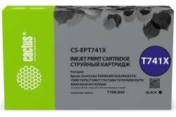 Картридж струйный Cactus T741X (CS-EPT741X) для принтеров Epson SureColor SC-F6200/ 7200/ 9200, черный, 1000 мл