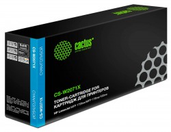 Картридж лазерный Cactus CS-W2071X для принтеров HP Color Laser 150a/ 150nw/ 178nw MFP/ 179fnw MFP, Голубой 1300 страниц
