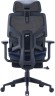 Кресло Cactus CS-CHR-MC01-BL сет./эко.кожа с подголов. крестов. пластик, подст.для ног, синие