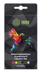 Пластик для ручки 3D Cactus CS-3D-UVPS-A_MAK УФ-полимер 6цв.