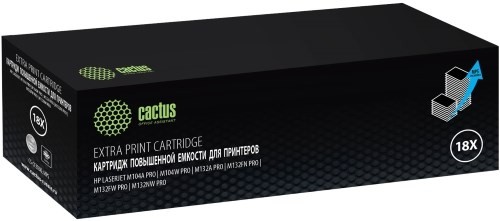 Картридж лазерный Cactus CS-CF218XL-MPS черный (6000стр.) для HP LJ Pro M104a/M104W/ MFP M132snw/M132fp/M132fw/M132nw