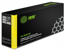 Картридж лазерный Cactus CS-W2072X (W2072X) для принтеров HP Color Laser 150a/ 150nw/ 178nw MFP/ 179fnw MFP желтый 1300 страниц