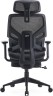 Кресло Cactus CS-CHR-MC01-GYBK сиденье черное с подголов. крестов., серое