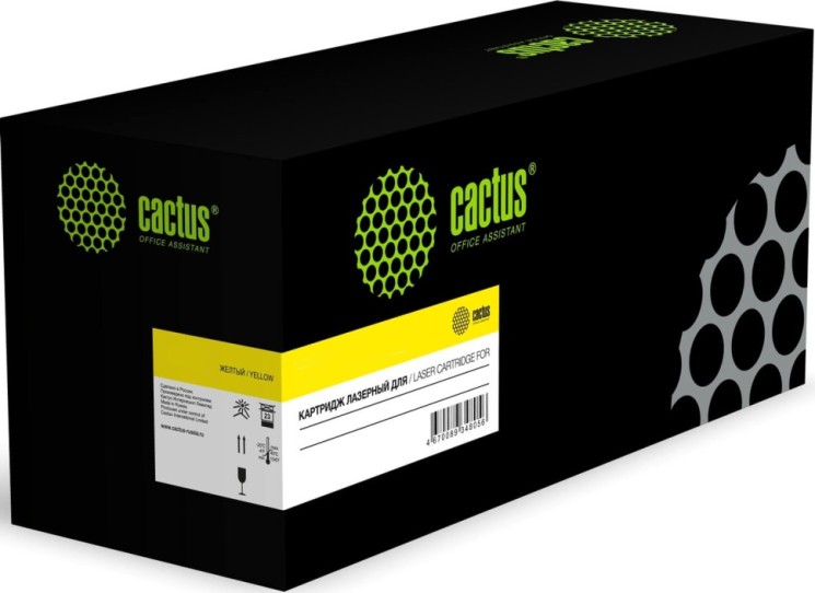 Картридж Cactus TK-5280Y (CS-TK5280Y-MPS) Yellow для Kyocera ECOSYS P6235cdn/ M6235cidn/ M6635cidn, жёлтый, увеличенный, 22000 стр.