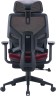 Кресло Cactus CS-CHR-MC01-RD сет./эко.кожа с подголов. крестов. пластик, подст.для ног, красное