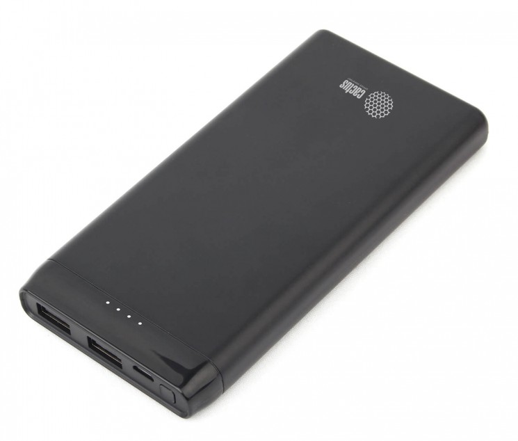 Мобильный аккумулятор Cactus CS-PBFSFT-10000 Li-Pol 10000mAh 2xUSB 2.1A+2.1A черный