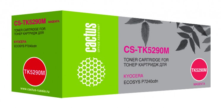 Картридж лазерный Cactus CS-TK5290M пурпурный (13000стр.) для Kyocera Ecosys P7240cdn