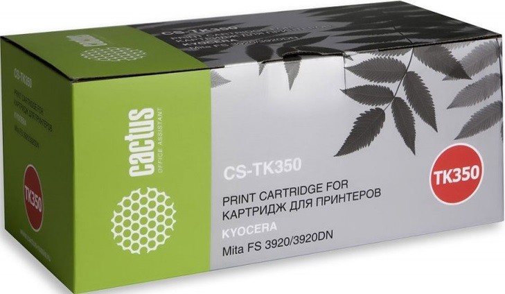 Картридж лазерный Cactus TK-350 (CS-TK350) для принтеров Kyocera Mita FS 3920/ 3920DN черный 15000 страниц
