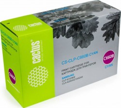Картридж лазерный Cactus CLP-C660B (CS-CLP-C660B) для принтеров Samsung CLP 610/ 660/ CLX 6200/ 6210/ 6240 голубой 5000 страниц