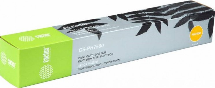 Картридж лазерный Cactus 106R01446 (CS-PH7500) для принтеров Xerox Phaser 7500 черный 19800 страниц