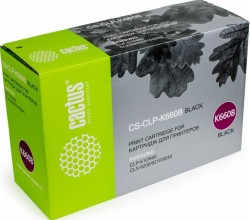 Картридж лазерный Cactus CLP-K660B (CS-CLP-K660B) для принтеров Samsung CLP 610/ 660/ CLX 6200/ 6210/ 6240 черный 5500 страниц