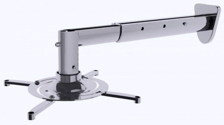 Кронштейн для проектора Cactus CS-VM-PR05BL-AL серебристый макс. 22 кг, настенный и потолочный поворот и наклон