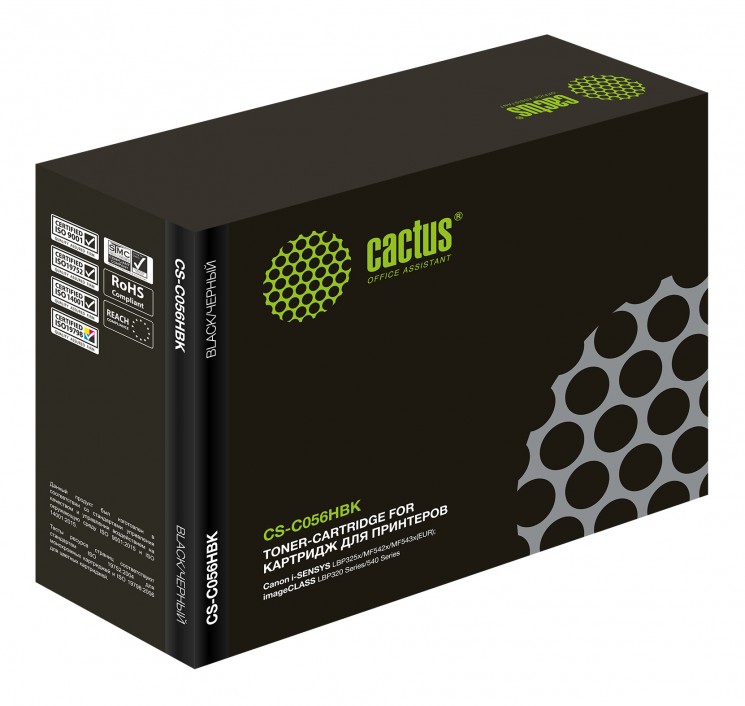 Картридж лазерный Cactus CS-C056HBK для принтеров Canon imageCLASS LBP320 Series/ 540 Series черный, 21000 стр.
