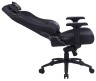 Кресло игровое Cactus CS-CHR-0112BL эко.кожа с подголов. крестов. сталь, черное