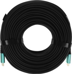 Кабель аудио-видео Cactus CS-HDMI-AOC-2.1-50 HDMI (m)/HDMI (m) 50м. позолоч.конт. черный