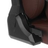 Кресло игровое Cactus CS-CHR-0112BR эко.кожа с подголов. крестов. сталь, коричневое