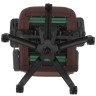 Кресло игровое Cactus CS-CHR-0112BR эко.кожа с подголов. крестов. сталь, коричневое