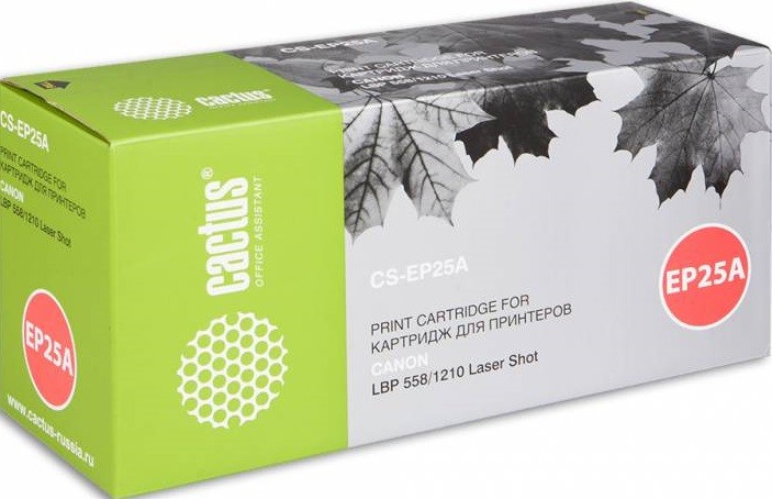 Картридж лазерный Cactus EP-25A (CS-EP25A) для принтеров Canon LBP558/ 1210 черный 2500 страниц