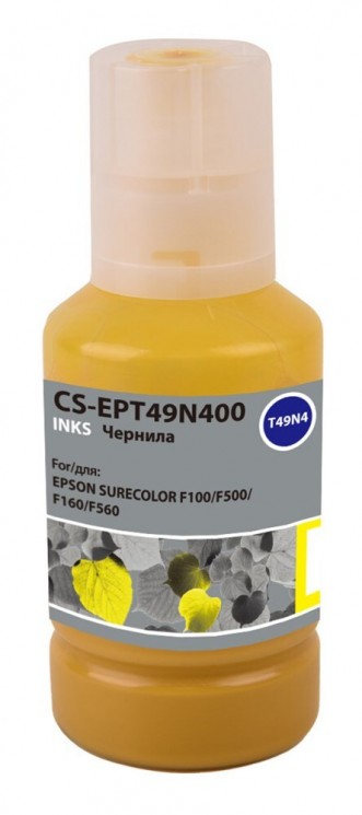 Чернила Cactus CS-EPT49N400 для принтеров Epson SureColor SC-F100/ F500, желтый, 140 мл