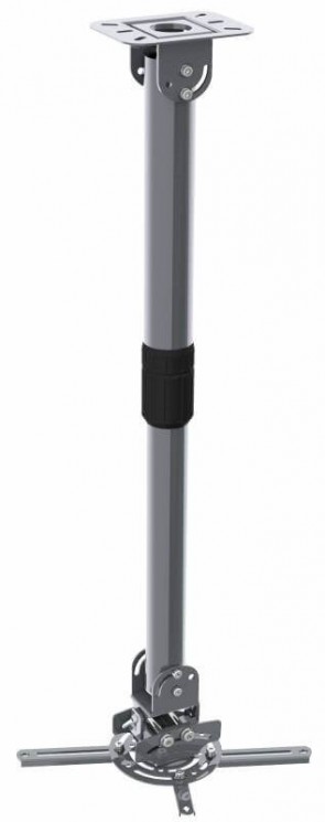 Кронштейн для проектора Cactus CS-VM-PR16L-AL серебристый макс. 23 кг, настенный и потолочный поворот и наклон