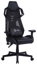 Кресло игровое Cactus CS-CHR-090BL эко.кожа/ сетка крестов. нейлон, черное