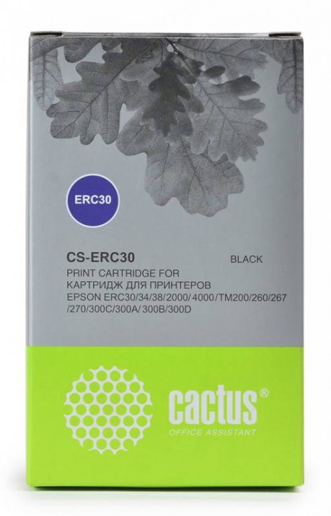 Картридж матричный Cactus CS-ERC30 черный для Epson ERC 30/34/38