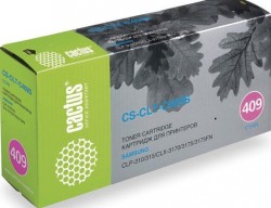 Картридж лазерный Cactus CLT-C409S (CS-CLT-C409S) для принтеров Samsung CLP-310/ 315/ CLX-3170/ 3175/ 3175FN голубой 1000 страниц