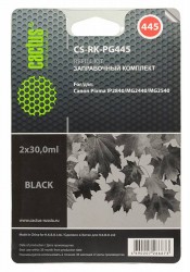 Заправочный набор Cactus CS-RK-PG445 черный 60мл для Canon Pixma MG2440/MG2540