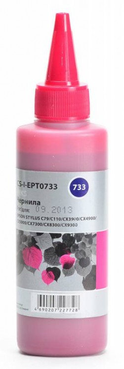 Чернила Cactus CS-I-EPT0733 пурпурный 100мл для Epson St С79/C110/СХ3900/CX4900/CX5900