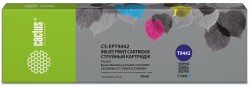 Картридж струйный Cactus T9442 (CS-EPT9442) для принтеров Epson WorkForce WF-C5290DW/ WF-C5790DW, голубой, 45 мл
