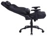 Кресло игровое Cactus CS-CHR-130 эко.кожа с подголов. крестов. сталь, черное