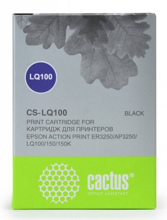 Картридж матричный Cactus CS-LQ100 черный для Epson LQ-100/AP-3250