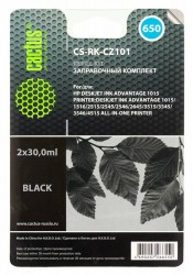 Заправочный набор Cactus CS-RK-CZ101 черный 60мл для HP DJ 2515/3515