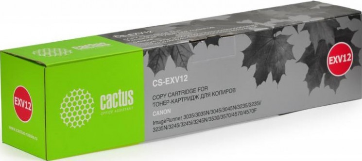 Картридж лазерный Cactus EXV12 (CS-EXV12) для принтеров Canon IR3035/ 3045/ 3530 черный 24000 страниц