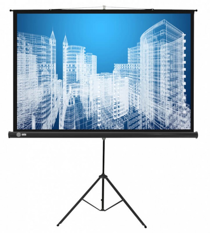 Экран Cactus 104.4x186 см Triscreen CS-PST-104x186 16:9 напольный рулонный черный