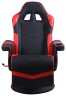 Кресло игровое Cactus CS-CHR-GS200BLR подст. для ног черный/ красный