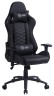 Кресло игровое Cactus CS-CHR-0099BL с RGB-подсветкой эко.кожа с подголов. крестов. сталь, черное