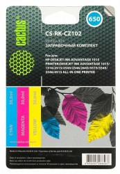 Заправочный набор Cactus CS-RK-CZ102 многоцветный 90мл для HP DJ 2515/3515