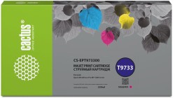 Картридж струйный Cactus T9733 (CS-EPT973300) для принтеров Epson WorkForce WF-C869RD3TWFC/ WF-C869RDTWF, пурпурный, 330 мл