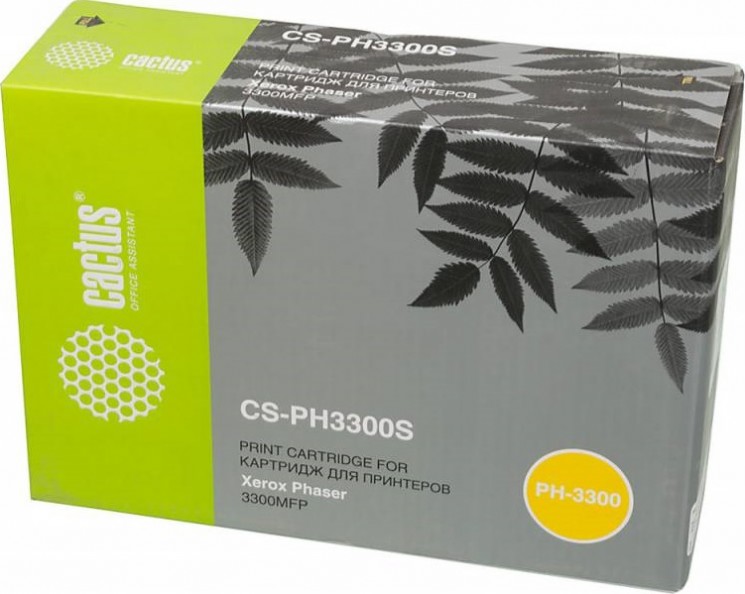 Картридж лазерный Cactus 106R01411 (CS-PH3300S) для принтеров Xerox Phaser 3300 черный 4000 страниц