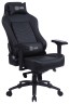 Кресло игровое Cactus CS-CHR-0112BL-M с вибромассажем эко.кожа с подголов. крестов. черное